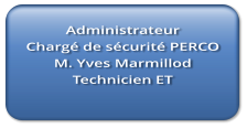 Administrateur Charg de scurit PERCO M. Yves Marmillod Technicien ET