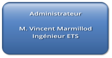 Administrateur  M. Vincent Marmillod Ingnieur ETS